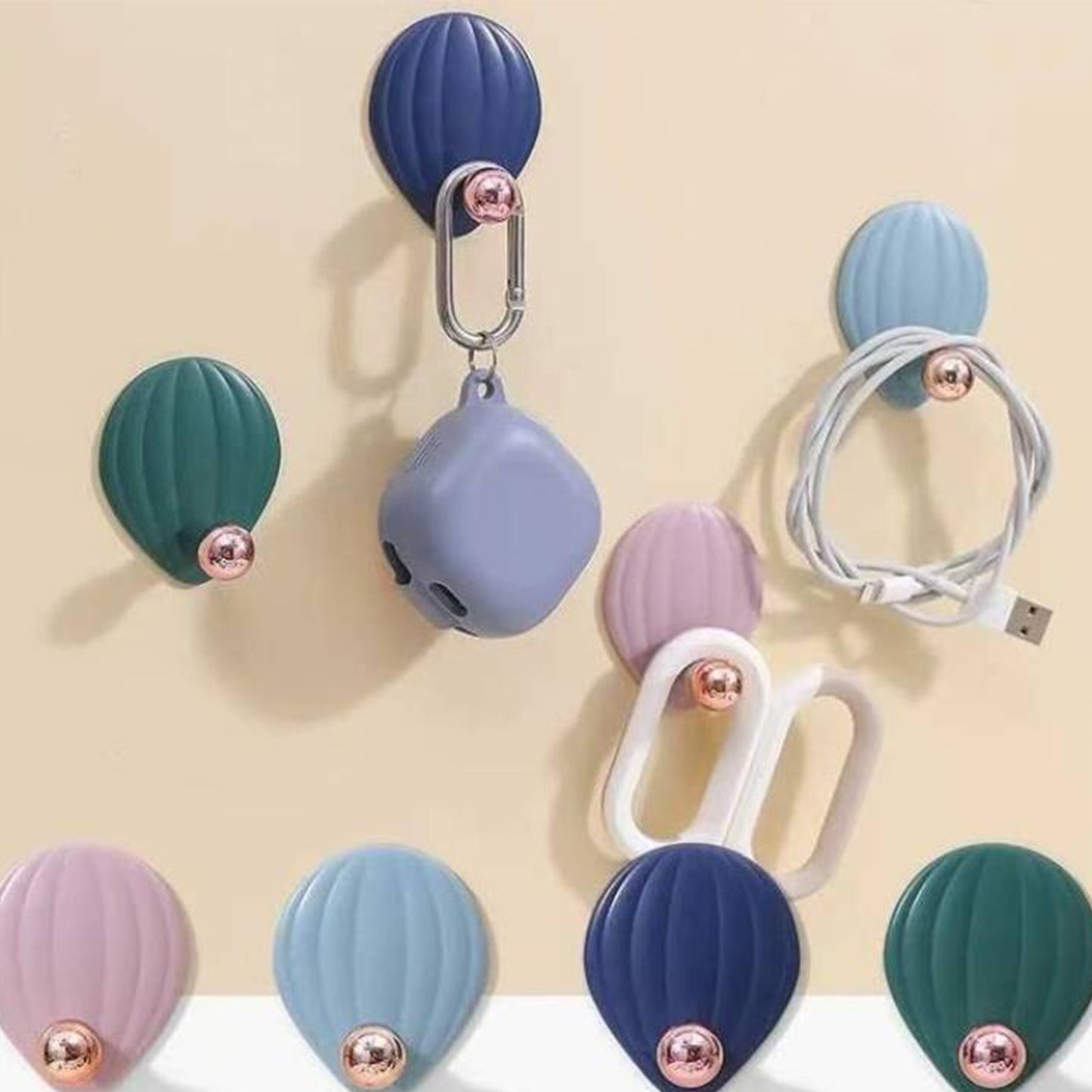Self Adhesive Wall Hooks Waterproof (4 Pc)