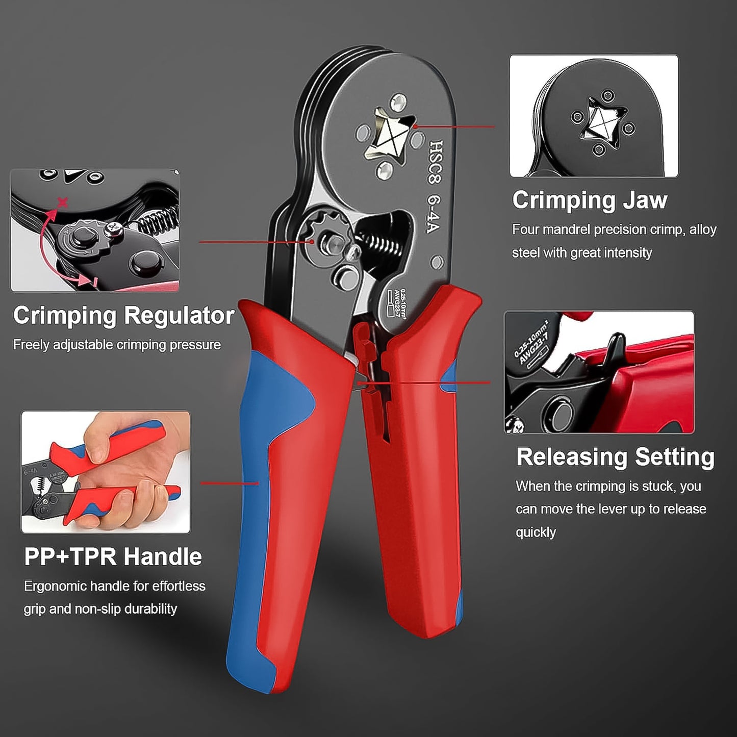 Wire Ferrule Kit with 1200pcs and Crimping Plier