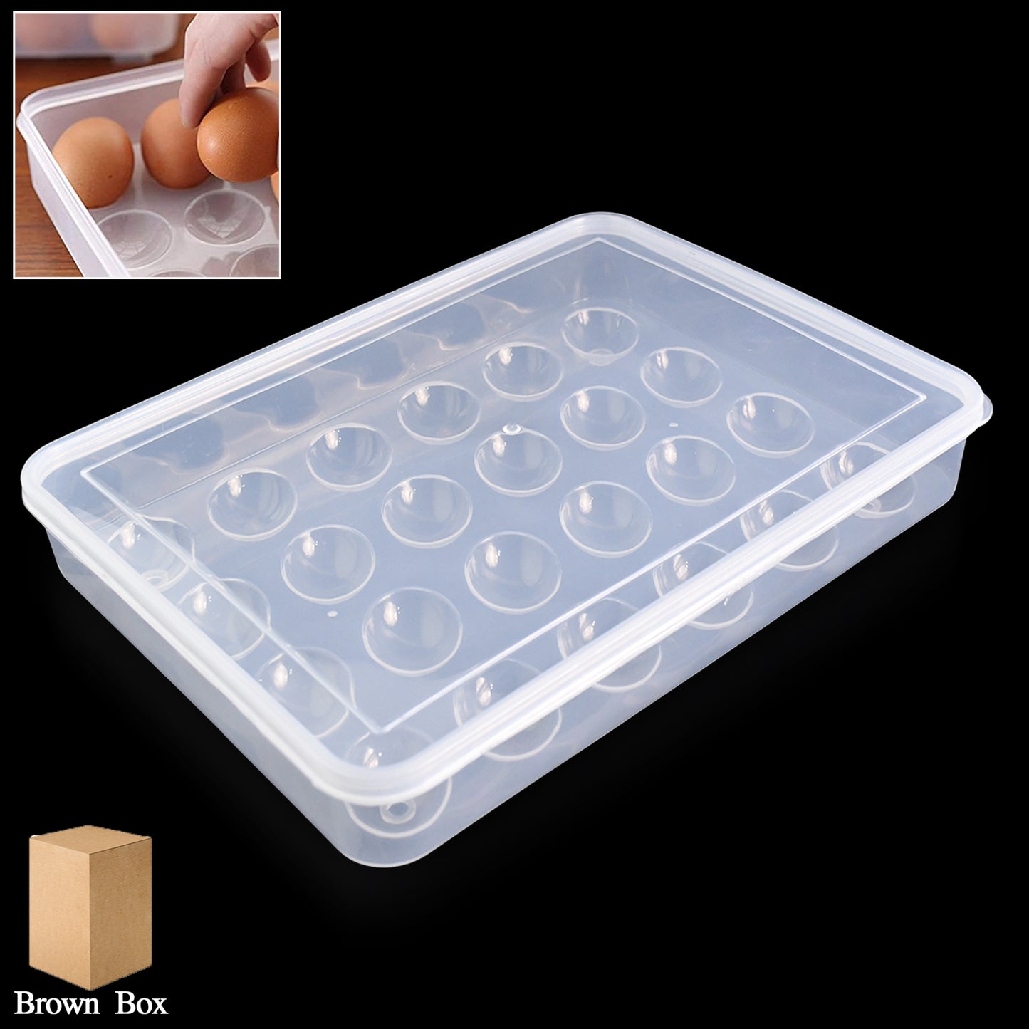 Egg Storage Tray for Fridge – Holds 24 Eggs