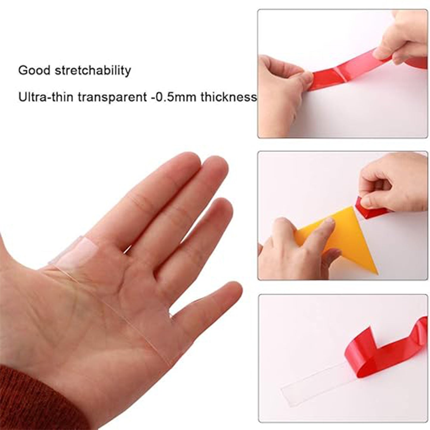 Heavy Duty Transparent Acrylic Foam Mounting Tape (3 Mtr Approx)