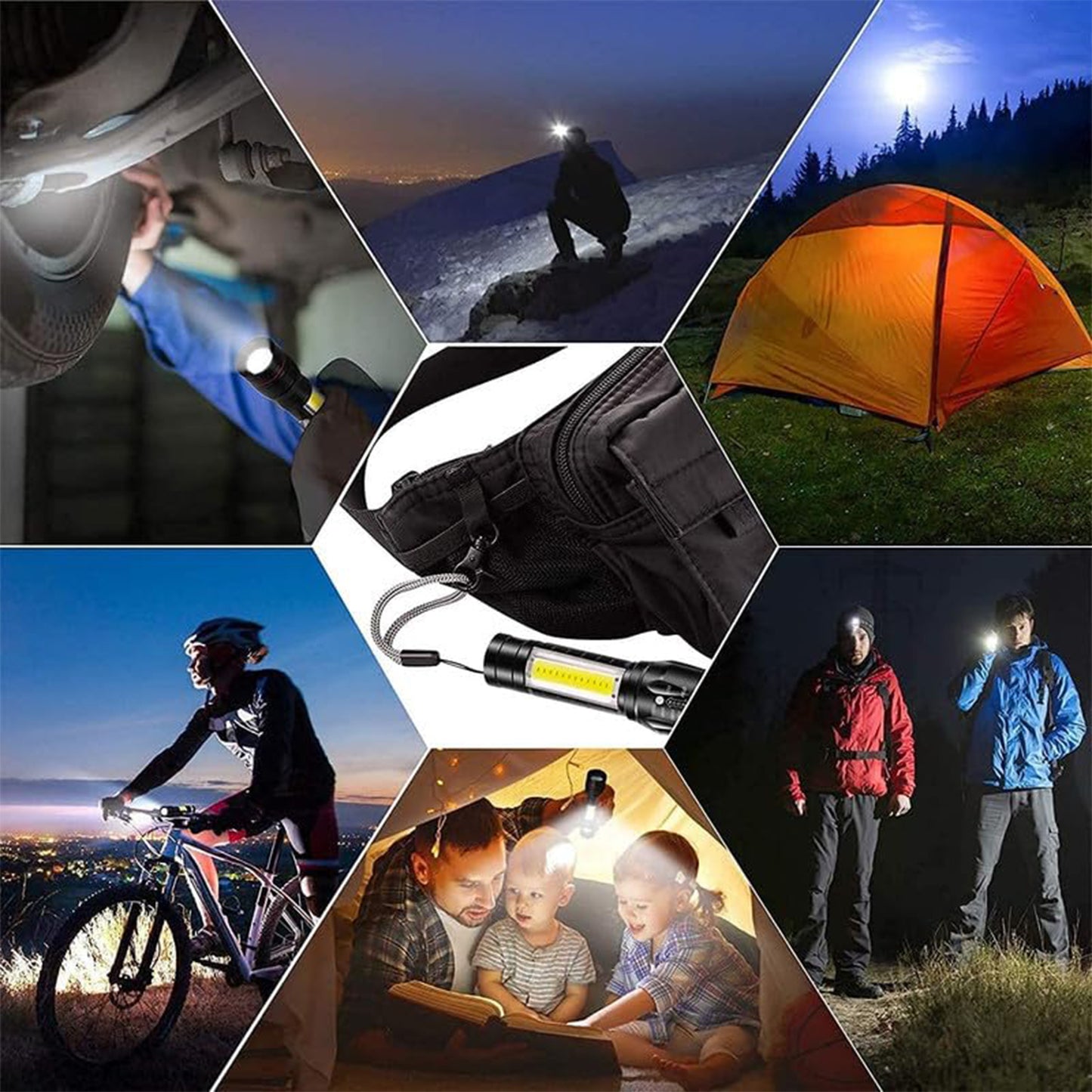 Mini 2 In 1 High Power Pocket Torch Light