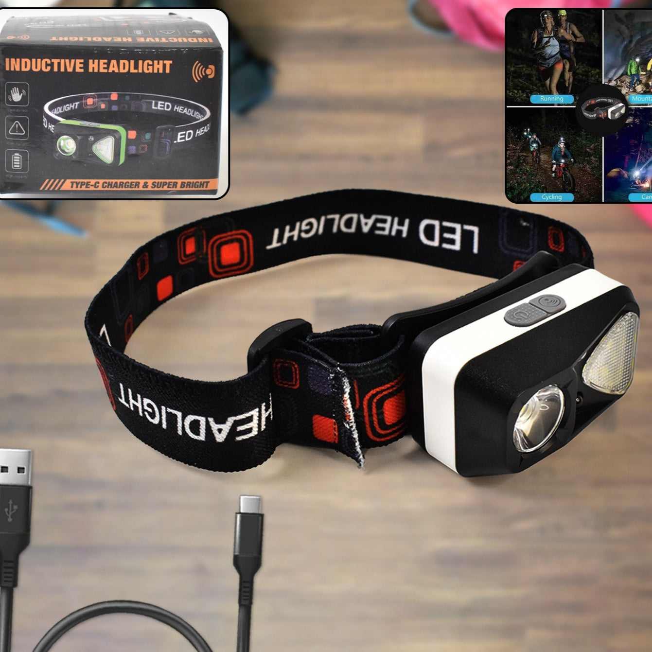 Ultra Bright Head-mounted Flashlight