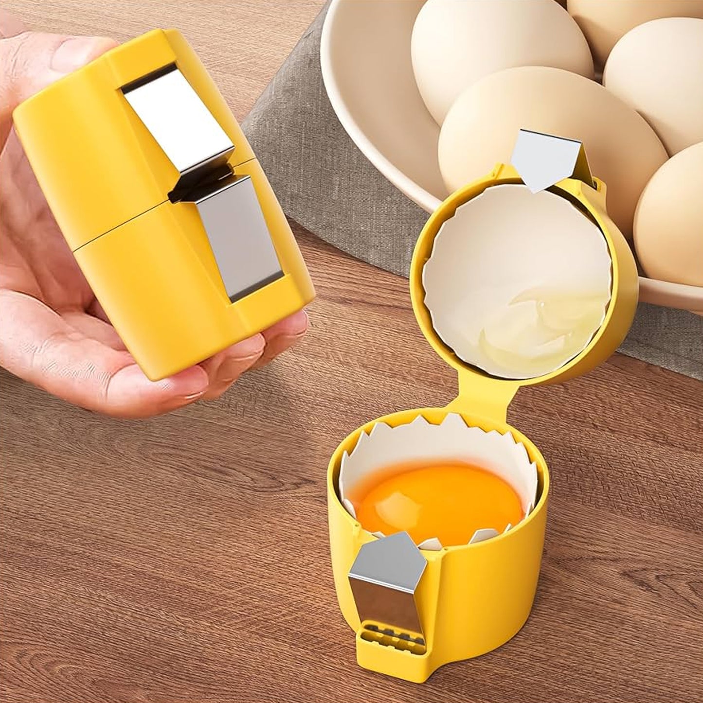 Egg Shell Cracker Tool For Raw Eggs (1 Pc)