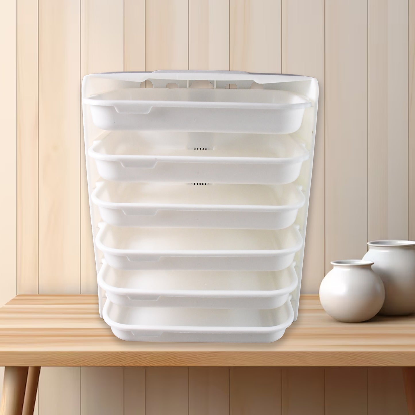 6-Layer Wall-Mounted Food Organizer Rack