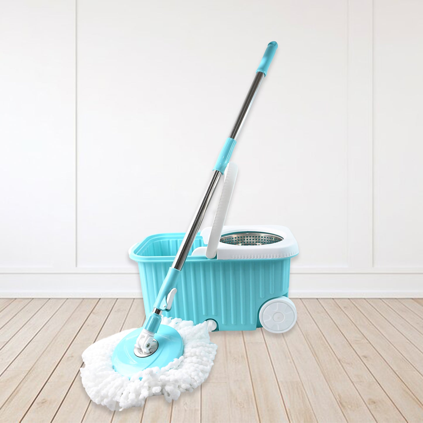 360 Spin Mop Cleaning System With Stainless Steel Spinner