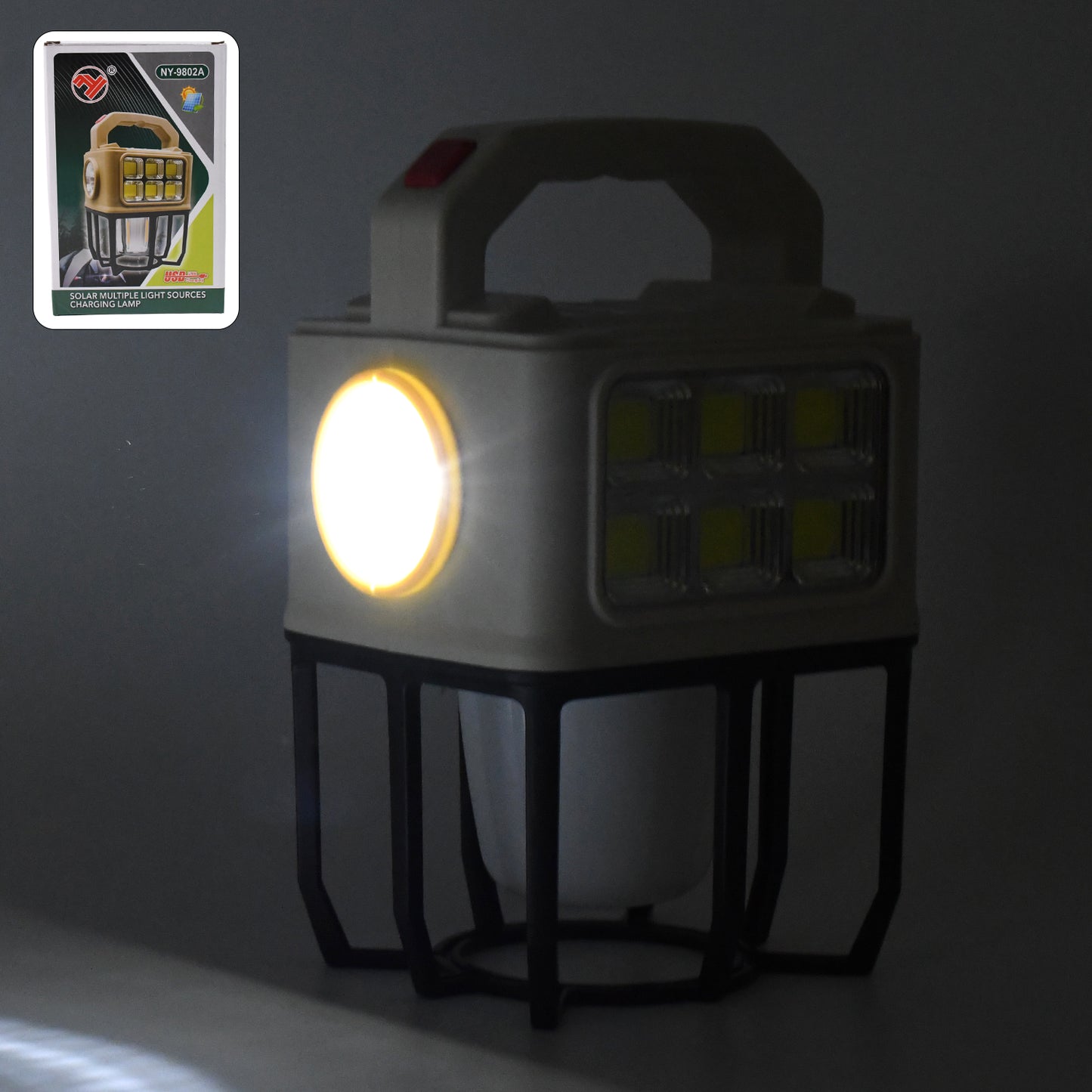 Solar Portable Camping Lantern 3 Light Modes