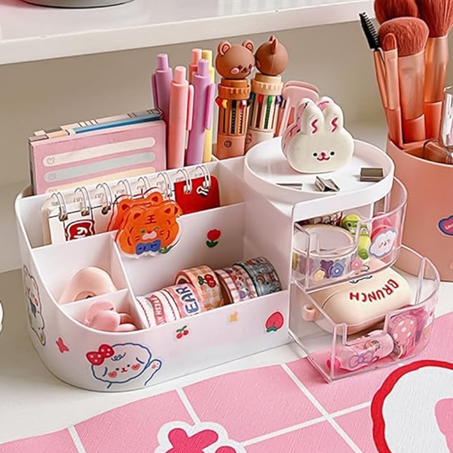 Multi-Functional Vanity Storage Organizer Box