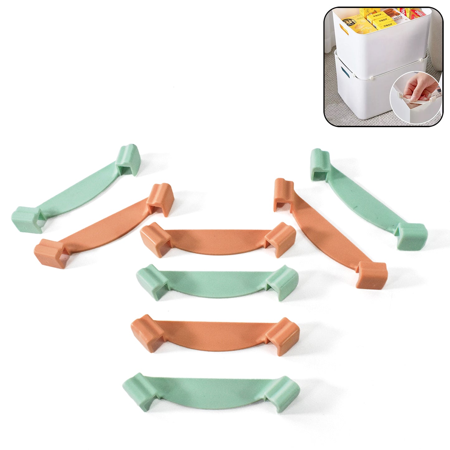 Stackable Wardrobe Organizer Clips (8-Piece Set)