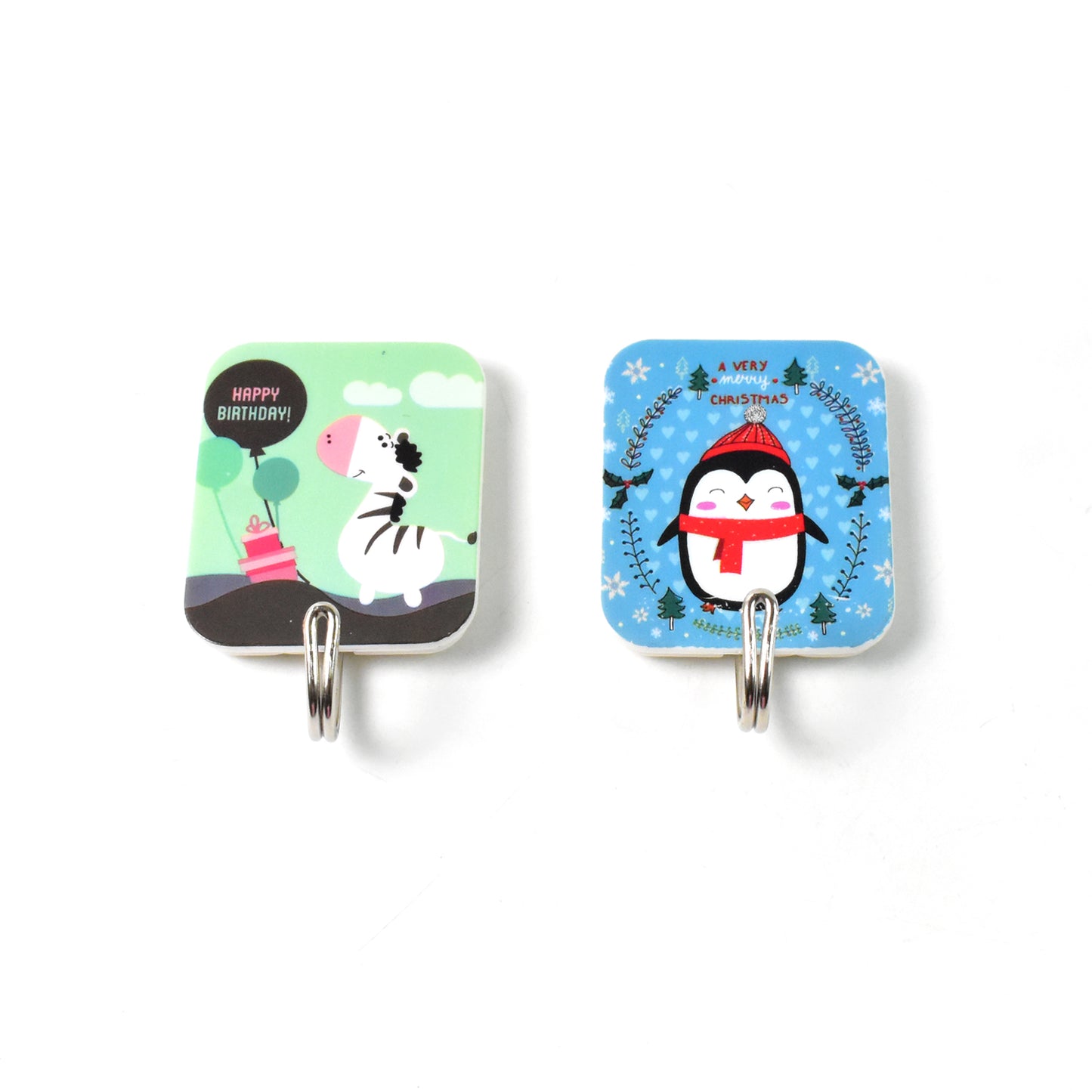 Cartoon Hook Self-adhesive Hooks (2 Pc Set)