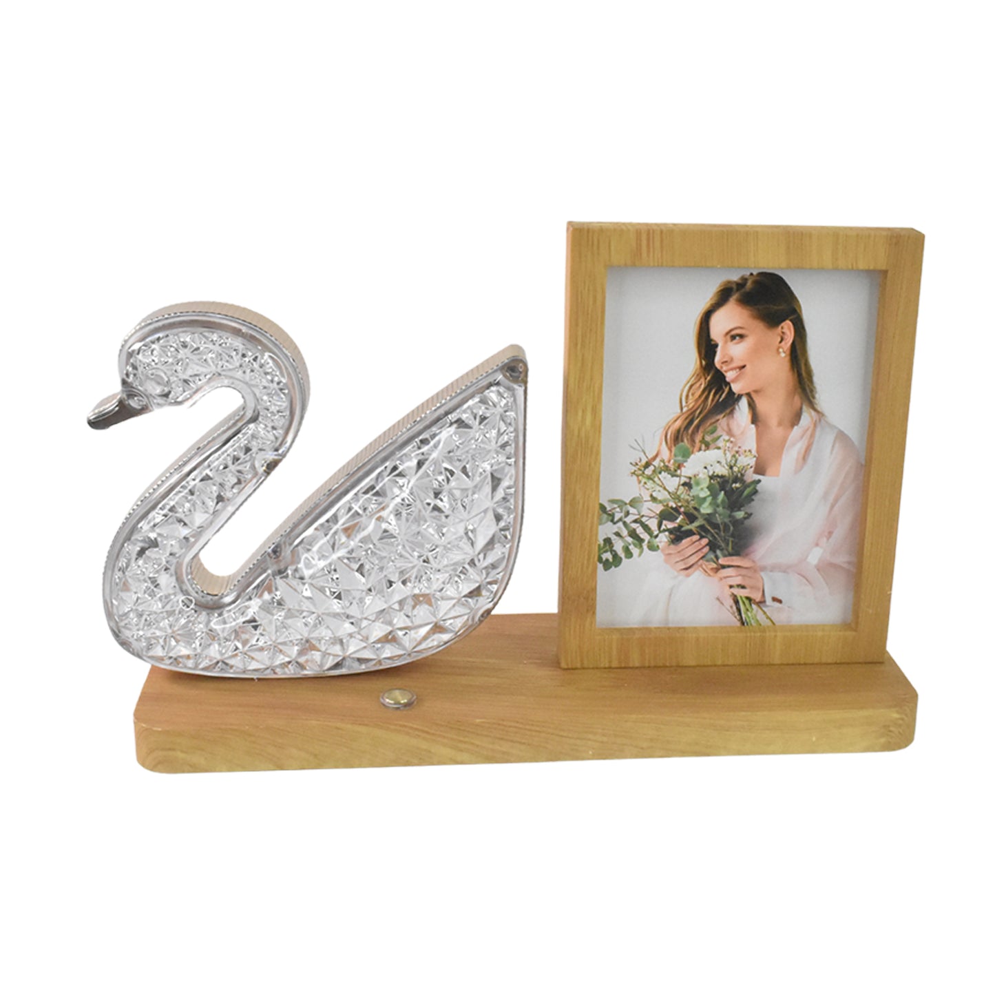 Duck Shape Cystal Led Lamp Photo Frame