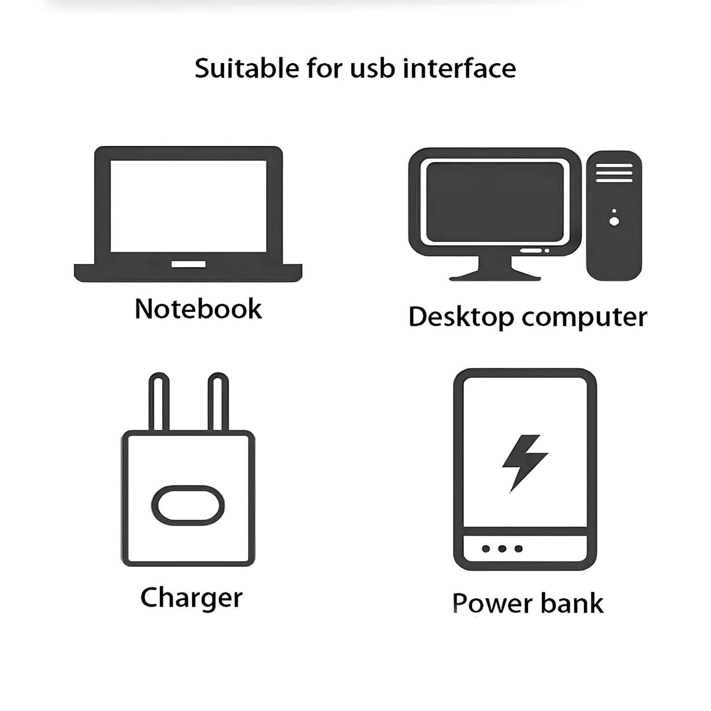 Mini Usb Led Night Light - (2 Pc Set)