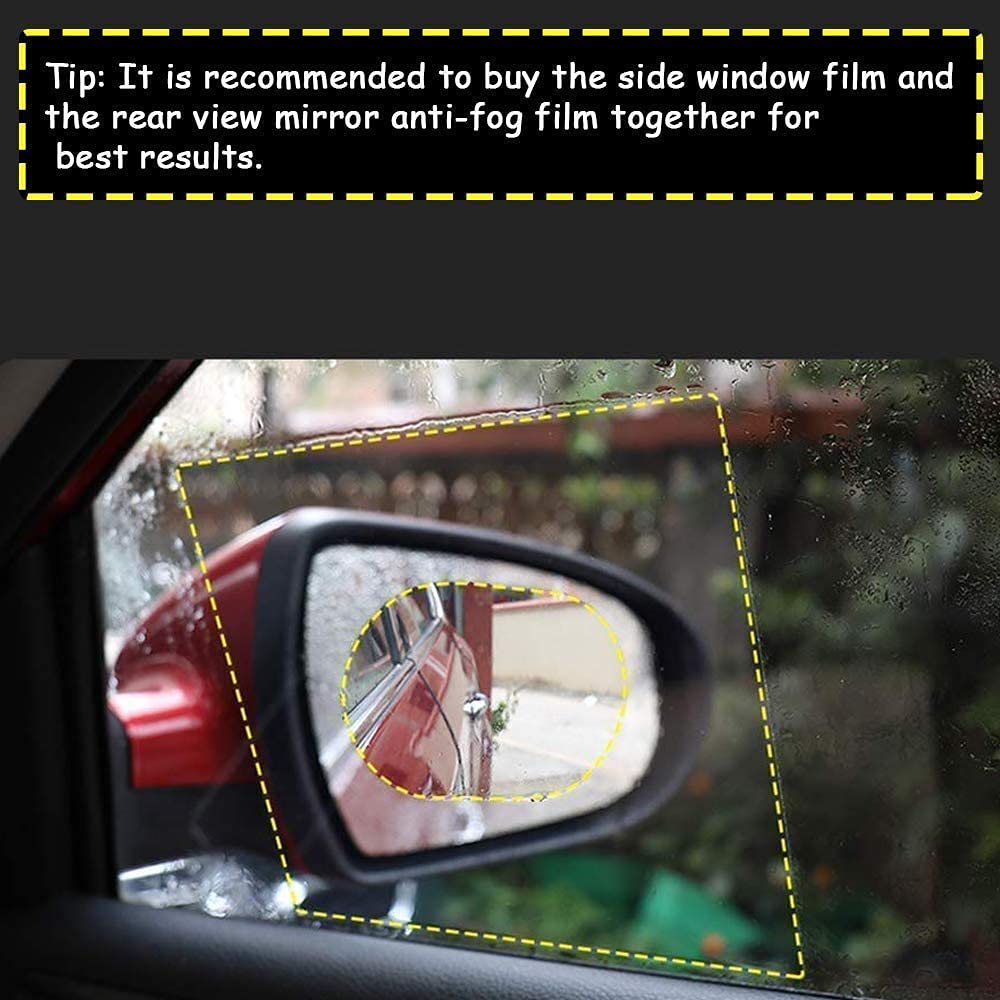 anti fog and protector film for orvm ( 2 pcs set )