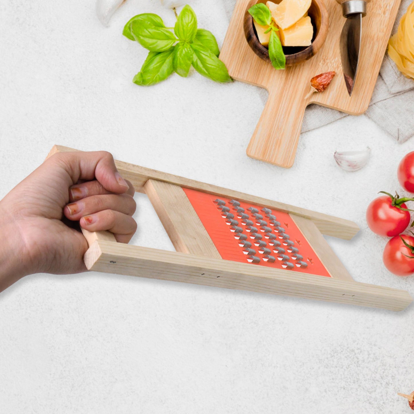 Cucumber & Vegetable Slicer – Wooden Grater and Cutter