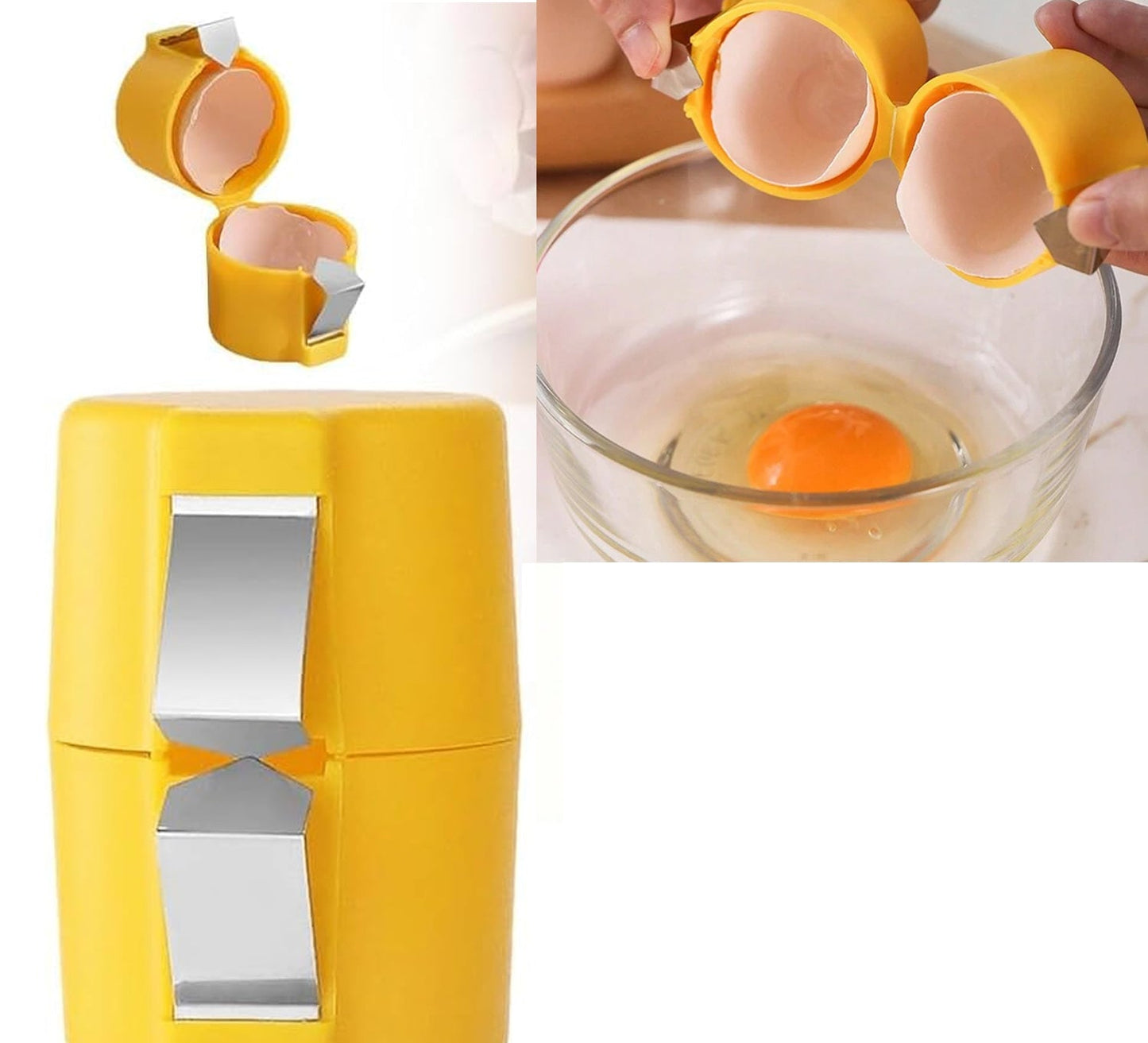 Egg Shell Cracker Tool For Raw Eggs (1 Pc)