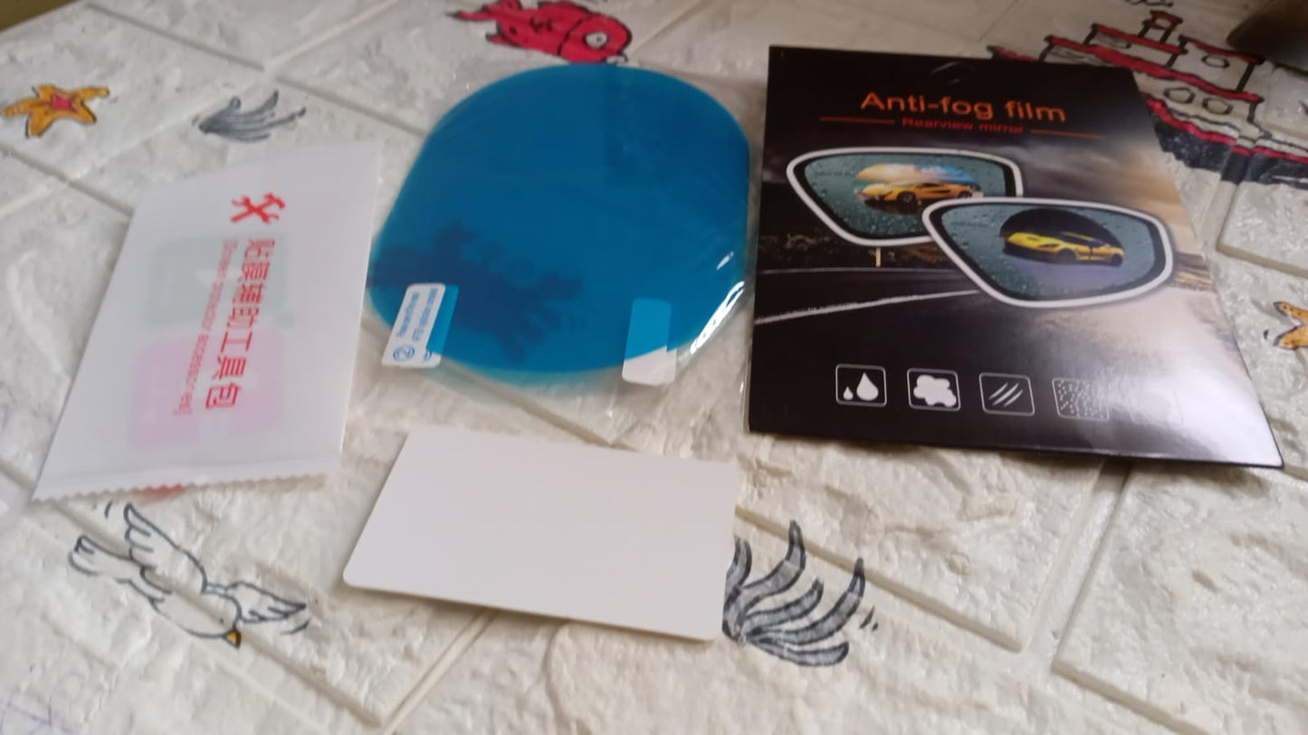anti fog and protector film for orvm ( 2 pcs set )