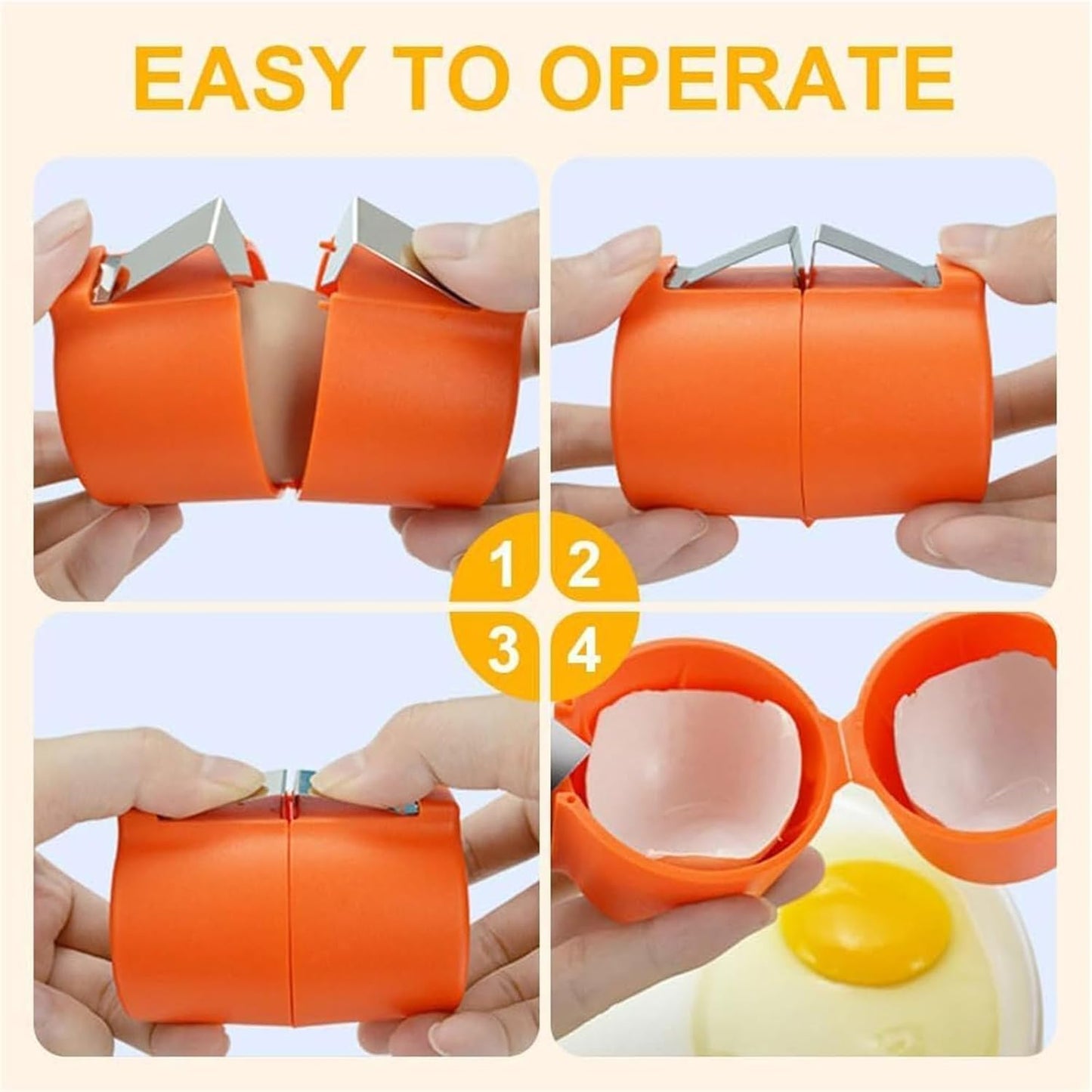 Egg Shell Cracker Tool For Raw Eggs (1 Pc)