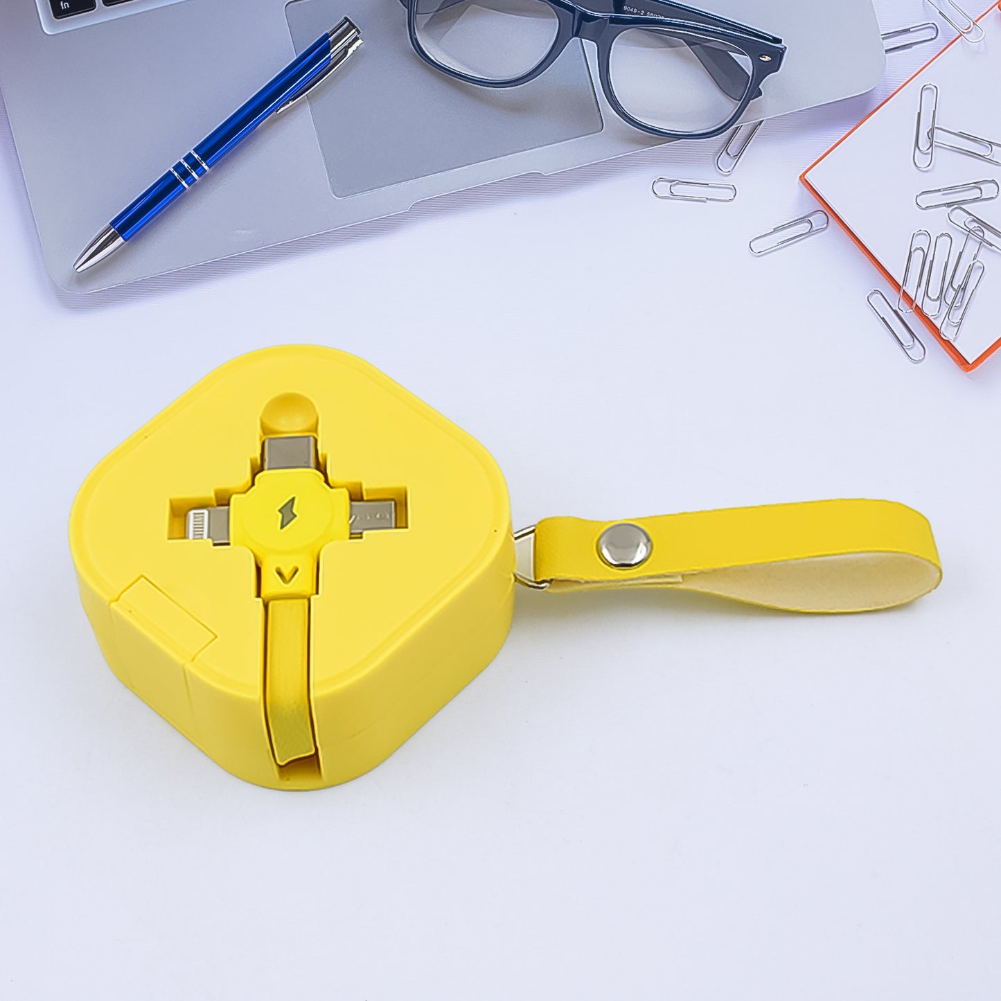 3 In 1 Retractable Charging Cable (1 Pc)