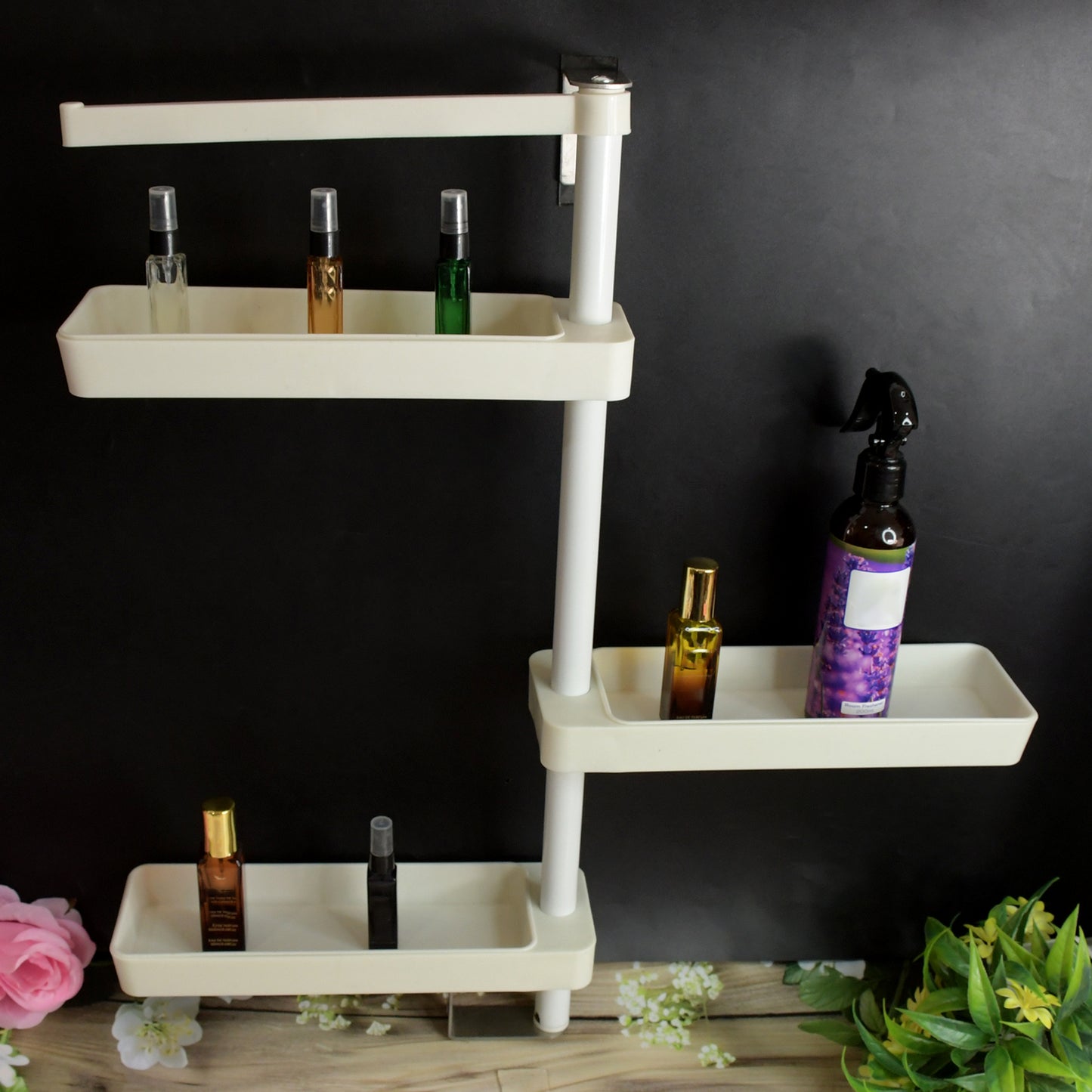 Kitchen Organization Rotating Shelf – Adjustable Storage Rack