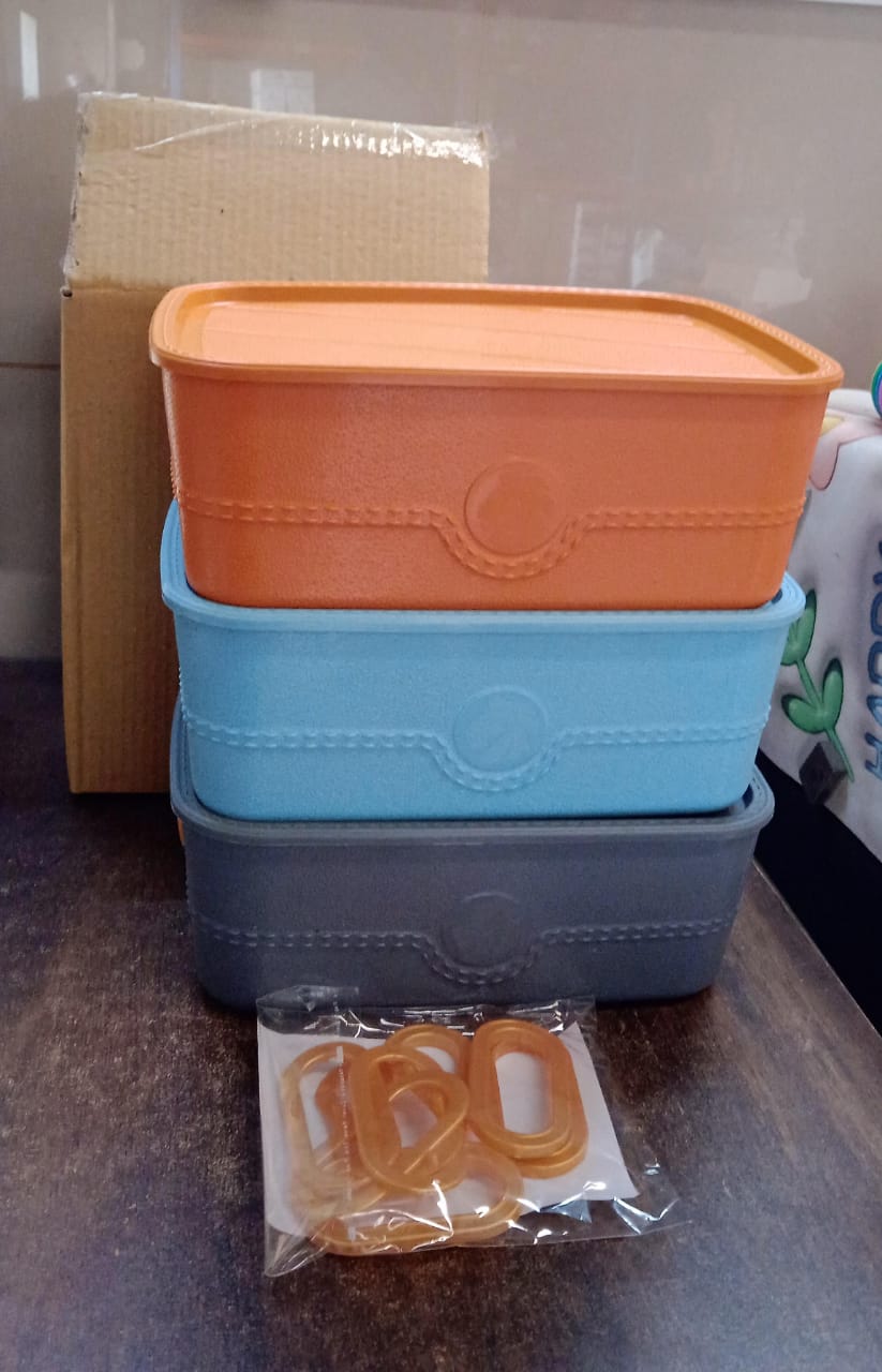 3-Piece Multipurpose Storage Basket Set with Handle