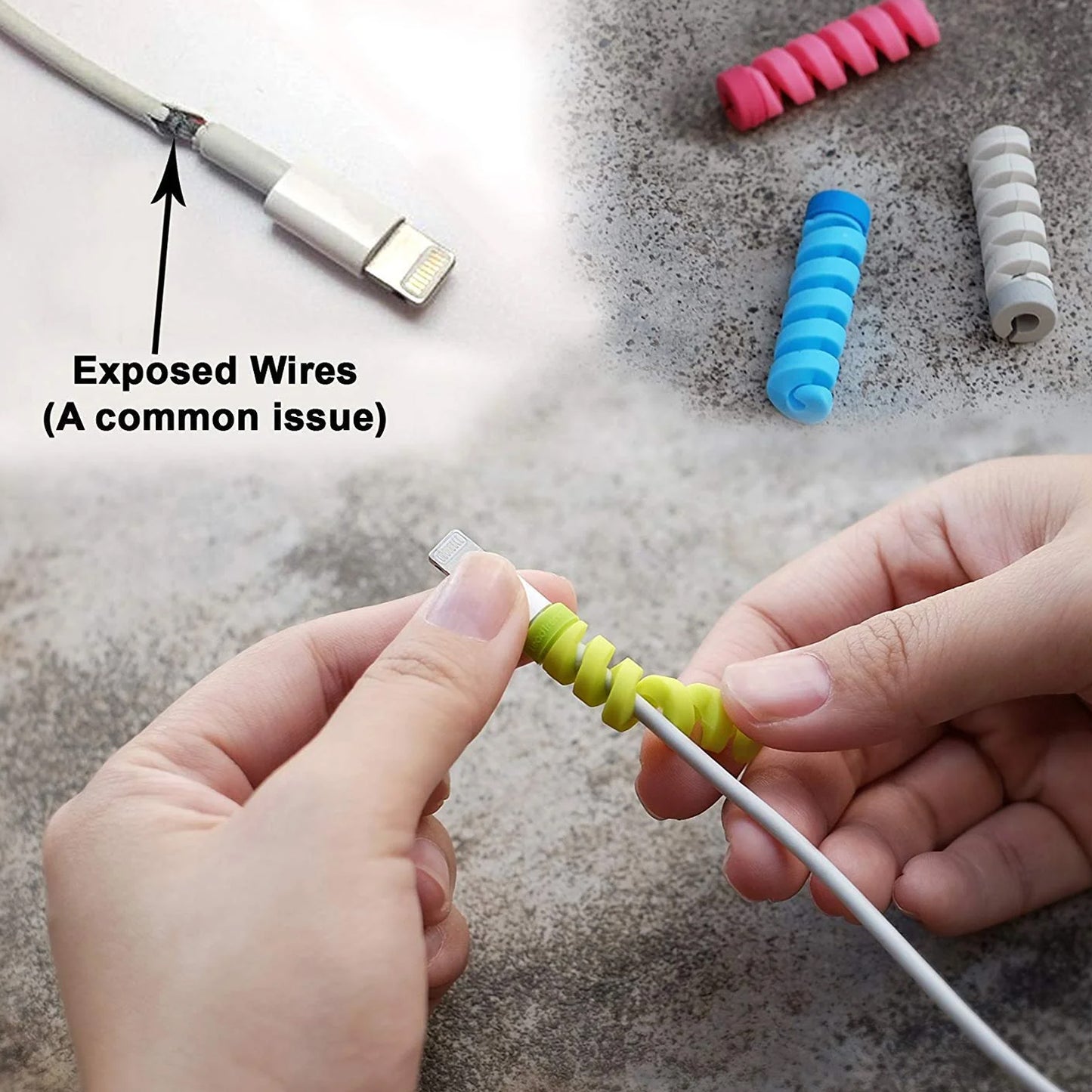 Spiral Charger Cable Protector (Pack Of 10)