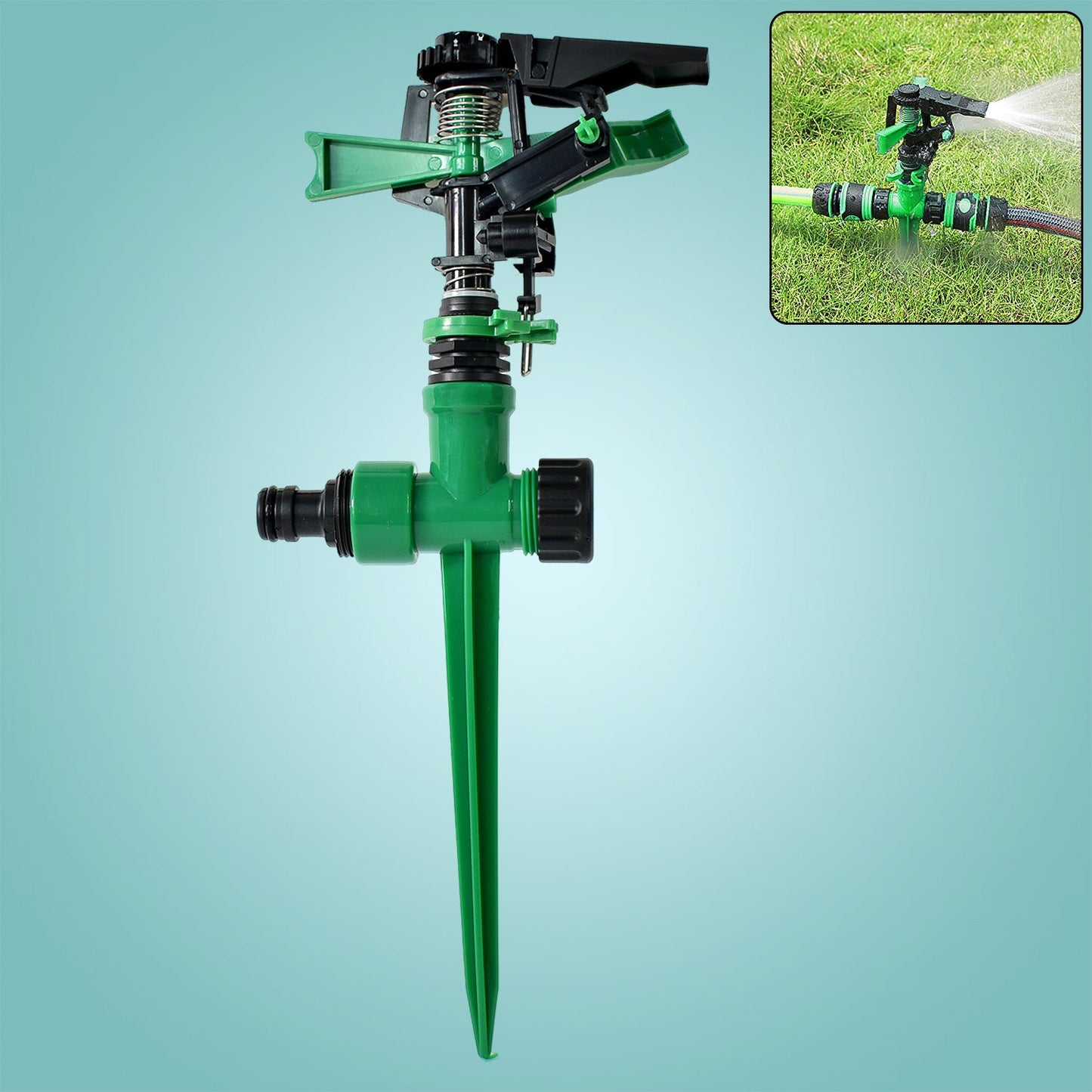 360-Degree Rotating Garden Impact Sprinkler