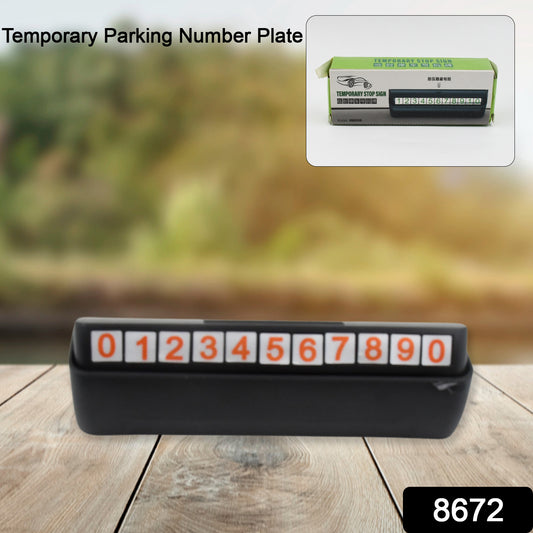 Car Parking Mobile Number Display With Magnetic Numbers Stickers (1pc)