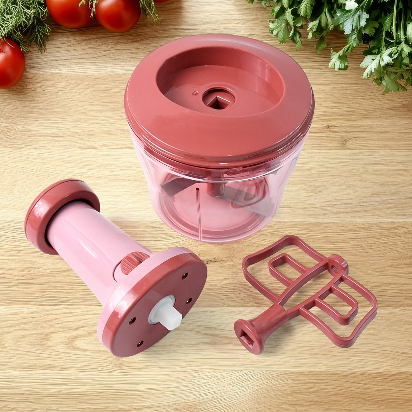 Push Chopper With Stainless Steel Blades (1000ml)