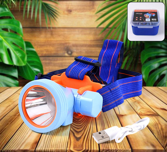 Mini Rechargeable Power Headlamp With Plastic Case (1 Pc)