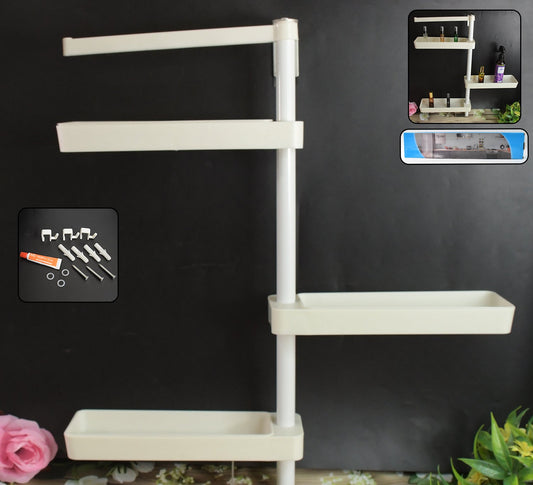 Kitchen Organization Rotating Shelf – Adjustable Storage Rack