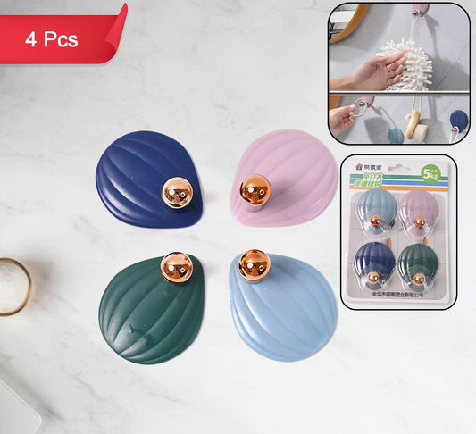 Self Adhesive Wall Hooks Waterproof (4 Pc)