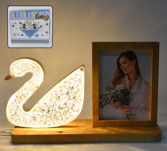 Duck Shape Cystal Led Lamp  Photo Frame