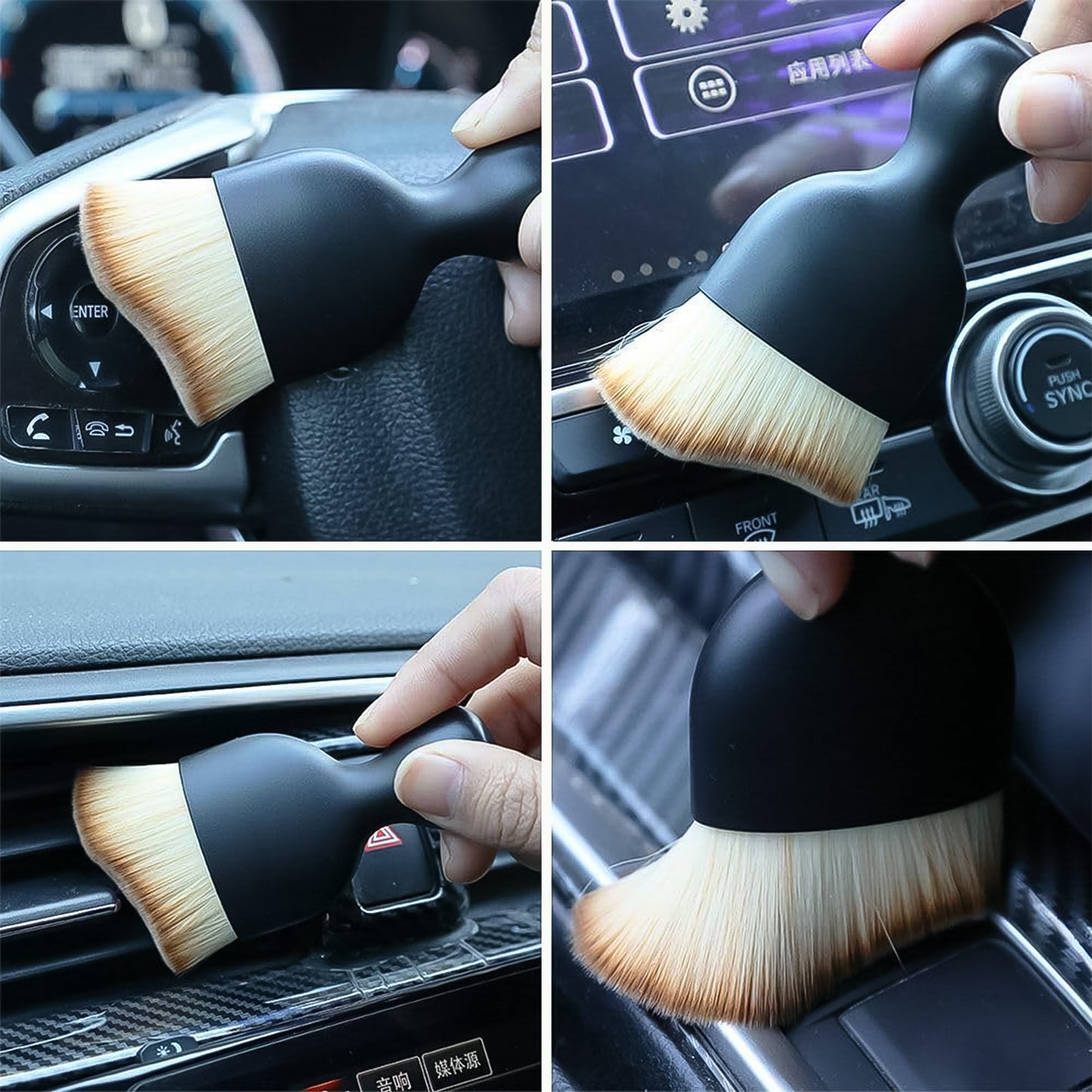 Mini Car Interior Cleaning Soft Brush