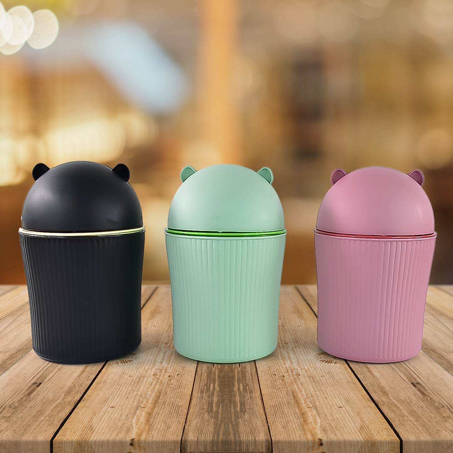 Mini Tabletop Dustbin – 1200ml (Mix Color)