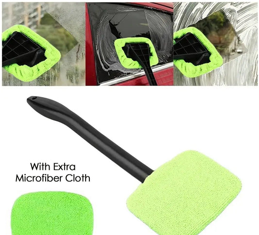 Windshield Clean Car Glass Cleaner Wiper With 1 Extra Micro fiber Cloth (38 Cm Long)