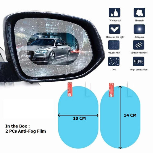 anti fog and protector film for orvm ( 2 pcs set )
