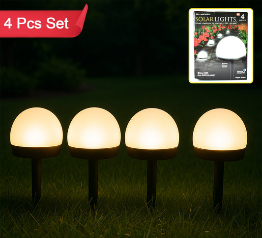 Dome Solar Garden Light Set (4 Pc)