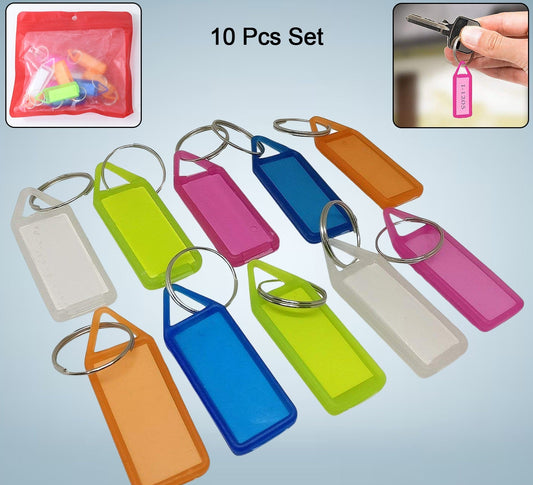 10 Pc Keychain with Label tag