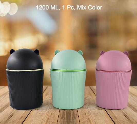 Mini Tabletop Dustbin – 1200ml (Mix Color)