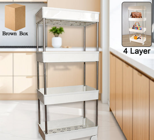 4-Layer Kitchen Rack for Multipurpose Storage