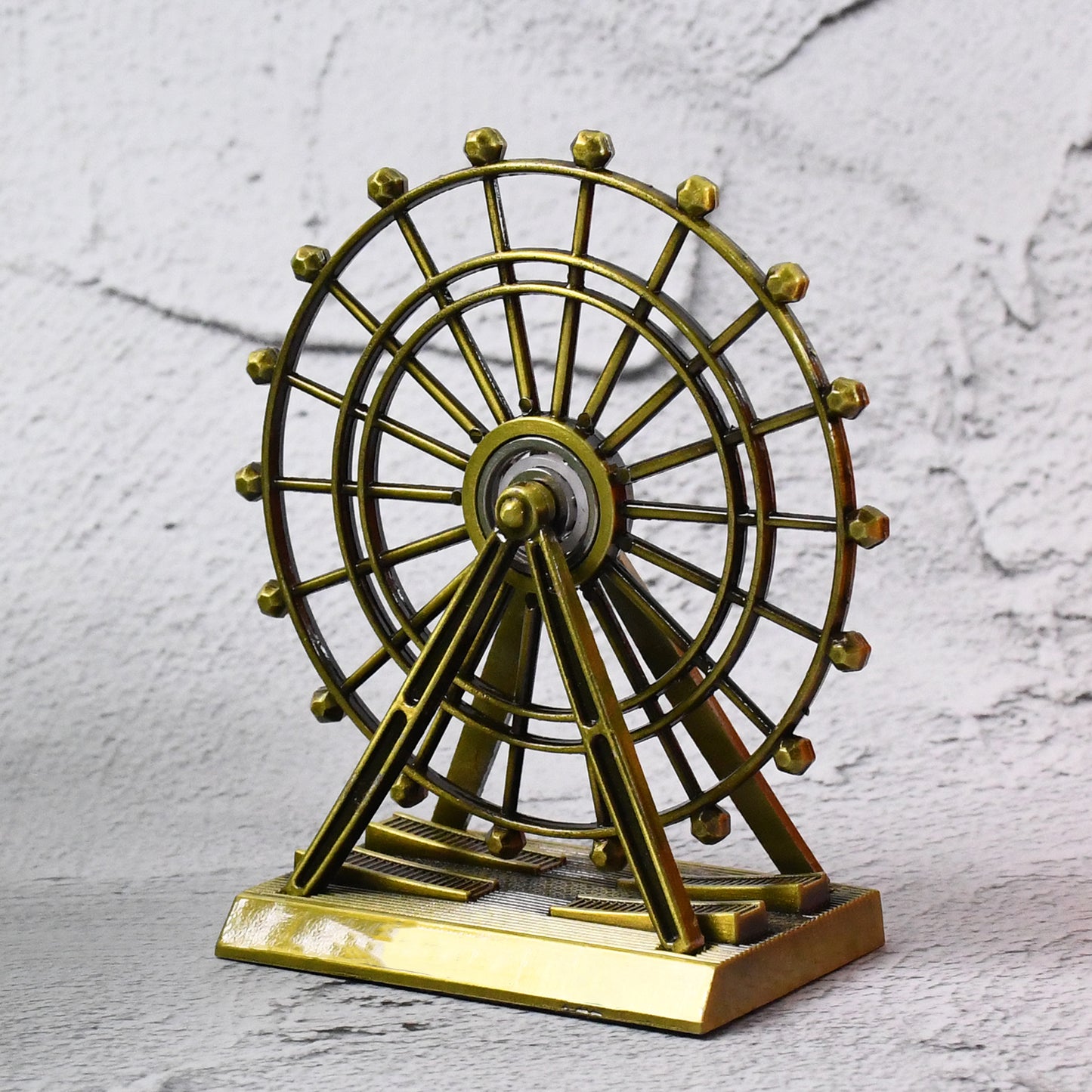 Metal Desktop Table Decoration Cabinet Wheel Tower