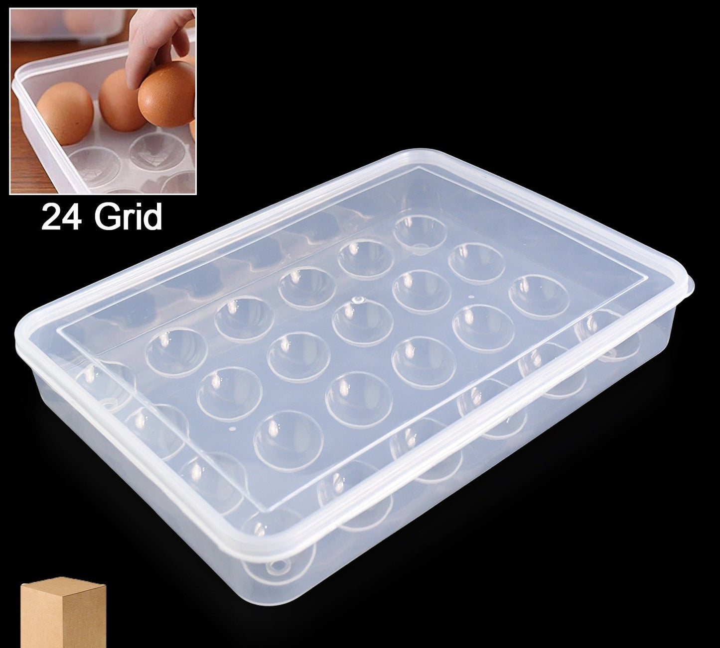 Egg Storage Tray for Fridge – Holds 24 Eggs