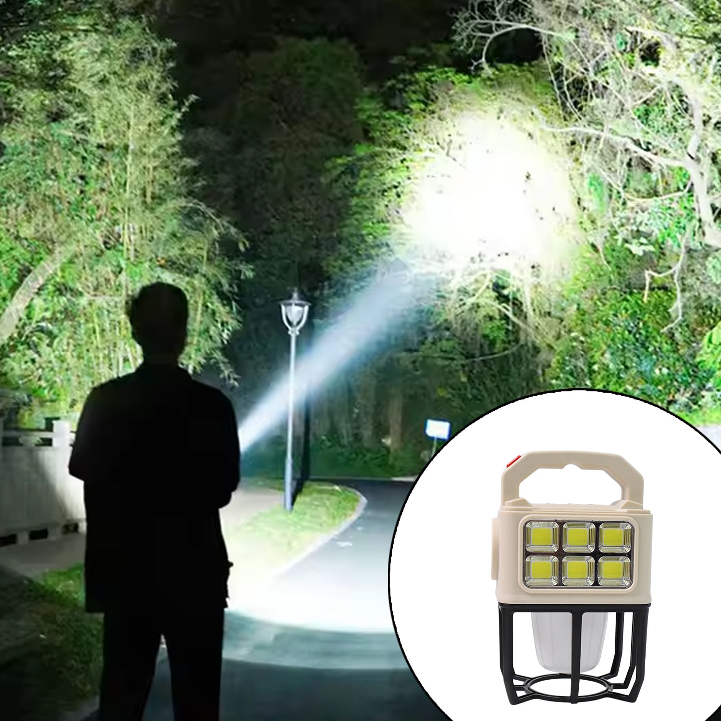 Solar Portable Camping Lantern 3 Light Modes