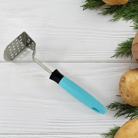 L-handle Stainless Steel Potato Masher Ergonomic Grip