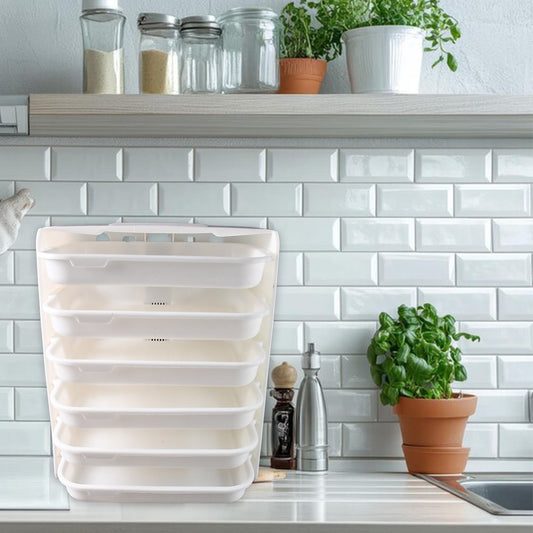 6-Layer Wall-Mounted Food Organizer Rack