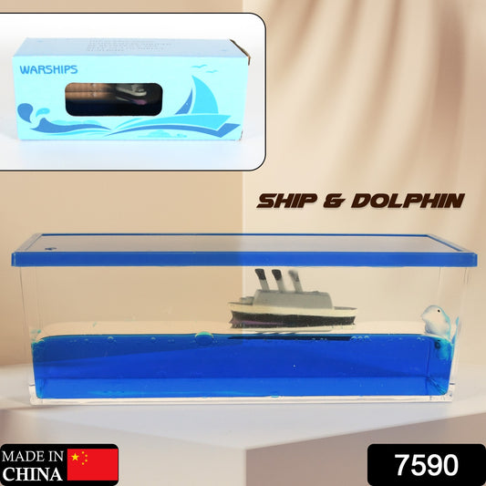 Car Interior Dashboard Decoration Floating Water Cruiser Ship (1pc)