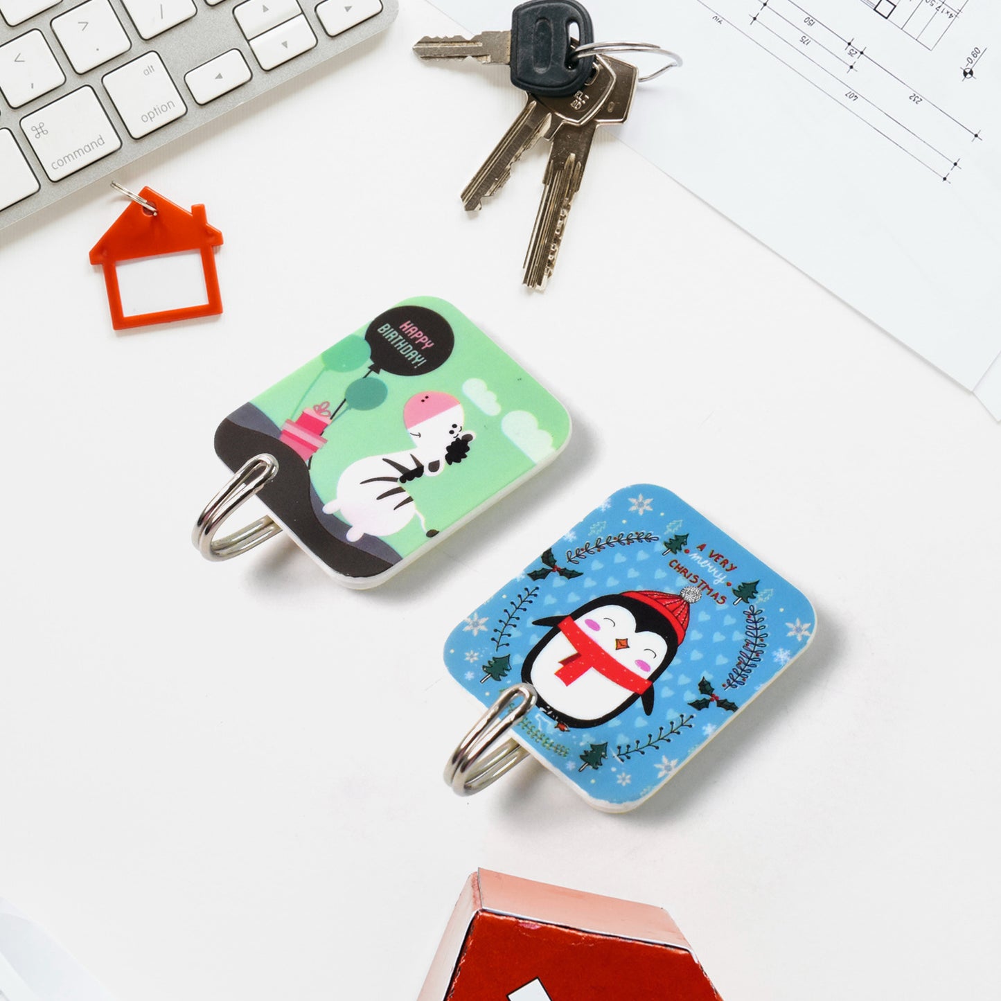 Cartoon Hook Self-adhesive Hooks (2 Pc Set)