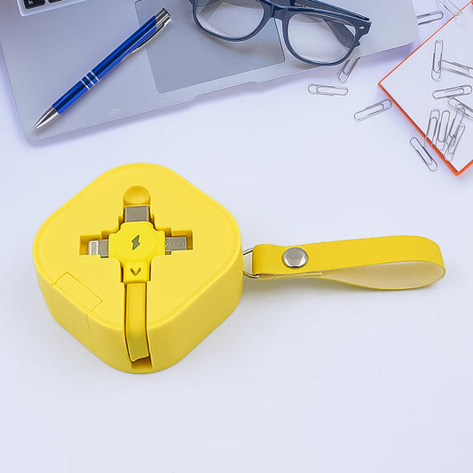 3 In 1 Retractable Charging Cable (1 Pc)