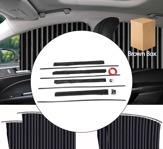 Curtain For Car Window Heat Sunshade Protection (4 Pcs)